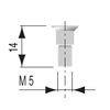 用于螺旋刀具的M5 x 14mm闭螺钉 - 每个价格