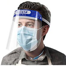 2 x脸遮阳板安全PPE屏蔽保护重用塑料护罩英国股票 - �4.93