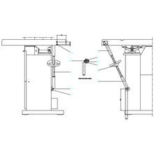 Wadkin PBRHD工作台螺丝Canting，备件