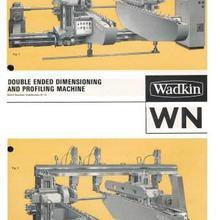 Wadkin WN和WNF双端尺寸和仿形机备件