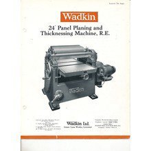 Wadkin RE板刨厚度机