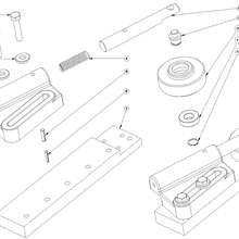 K23 K25进给台侧滚子压力单元